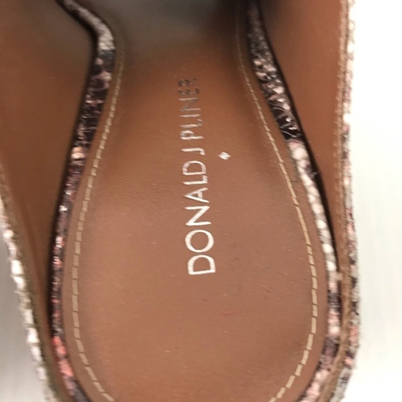 Donald J Pliner Ellis Multi Color Snake Block Heel Mules Womens Size 10M - Picture 6 of 8